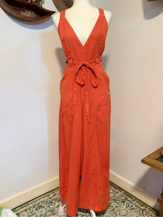 Free People Pants - NWT Free People Wide Leg Jumpsuit Linen Cotton Medium